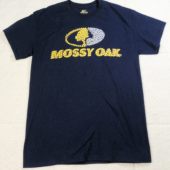 Mossy Oak Blue T Shirt Size Medium - Picture 1 of 4